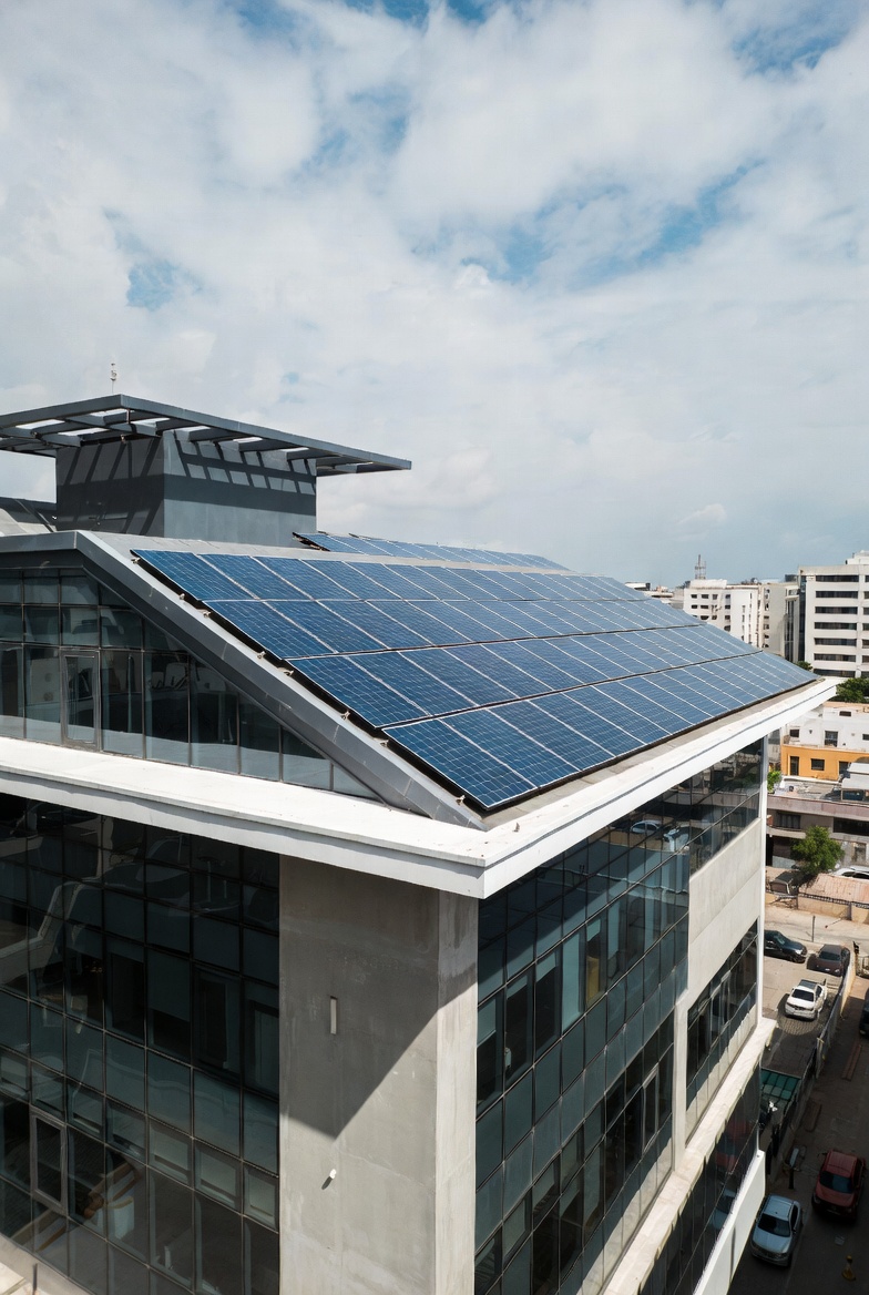 Modern sustainable office building in Accra